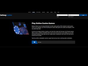 Betway Casino games