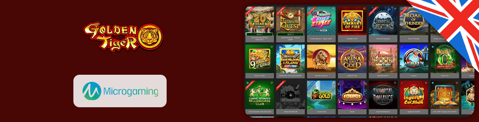 golden tiger casino games and software