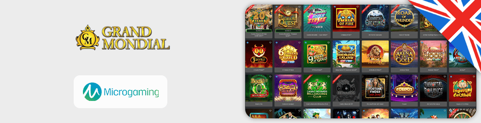 grand mondial casino games and software