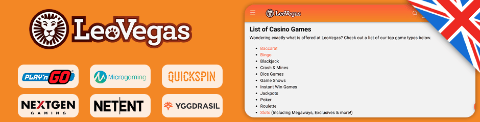 games software leovegas casino
