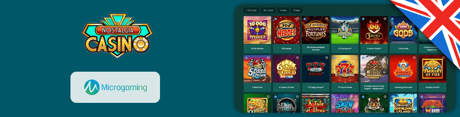 nostalgia casino games and software