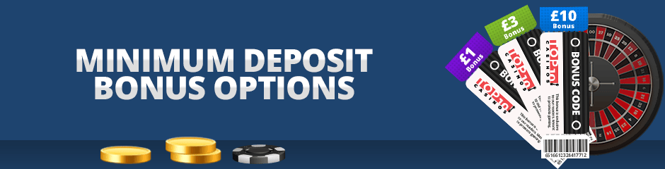 minimum deposit bonus options