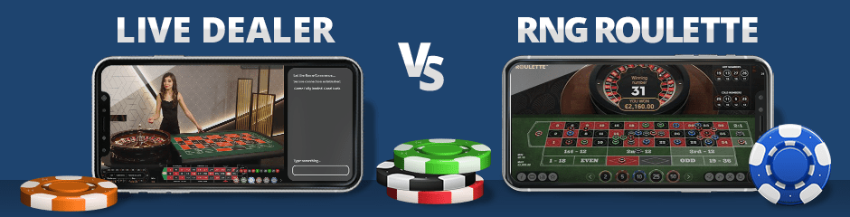 rng roulette vs live dealers