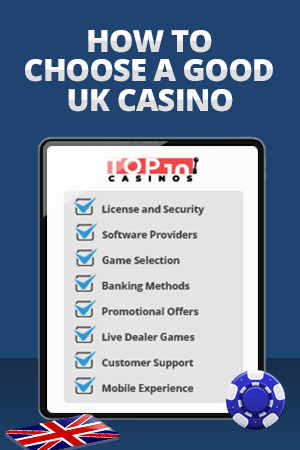 factors of choosing an online casino